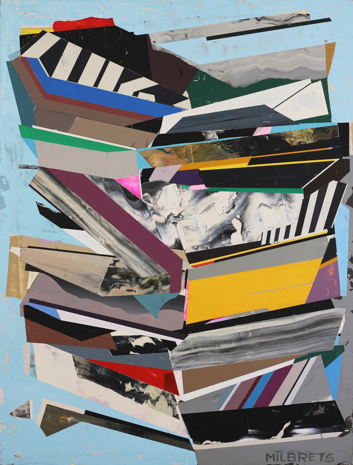 "EX20:3" 38x50 cm acrylic/wood