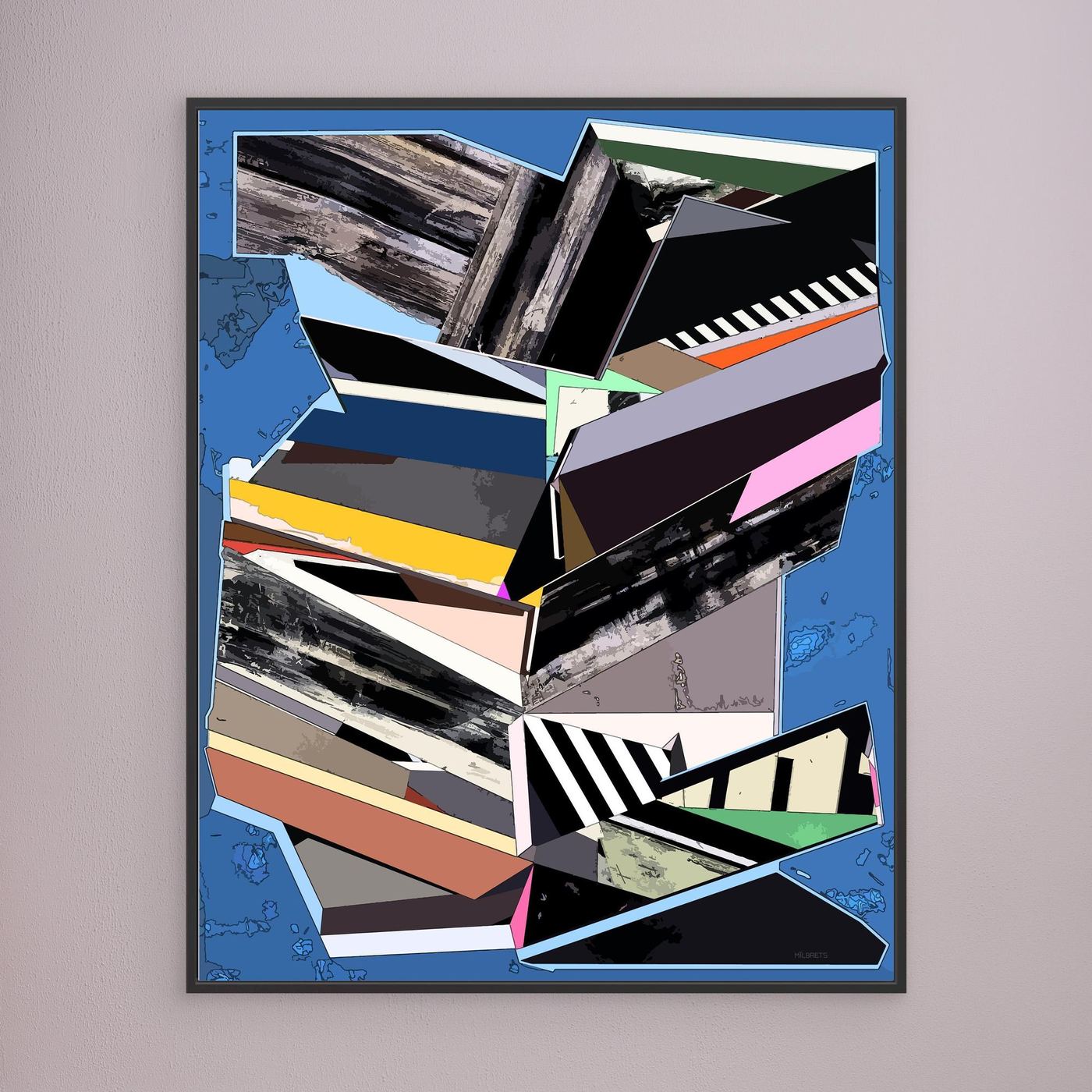 Urban Kinetic — Modern Geometric Abstract Canvas Print