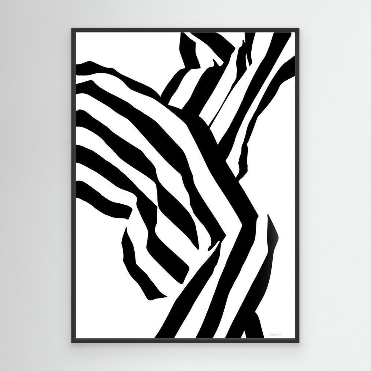 minimalist wall art black and white canvas spa bathroom decor Scandinavian bathroom decor