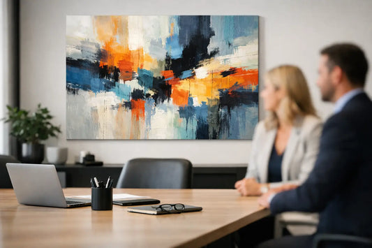 Abstract Paintings for Office Spaces That Hold Attention