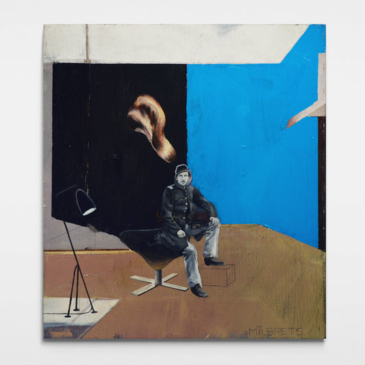 NOT FOR SALE  "Authority"  50×45cm oil/canvas 2014