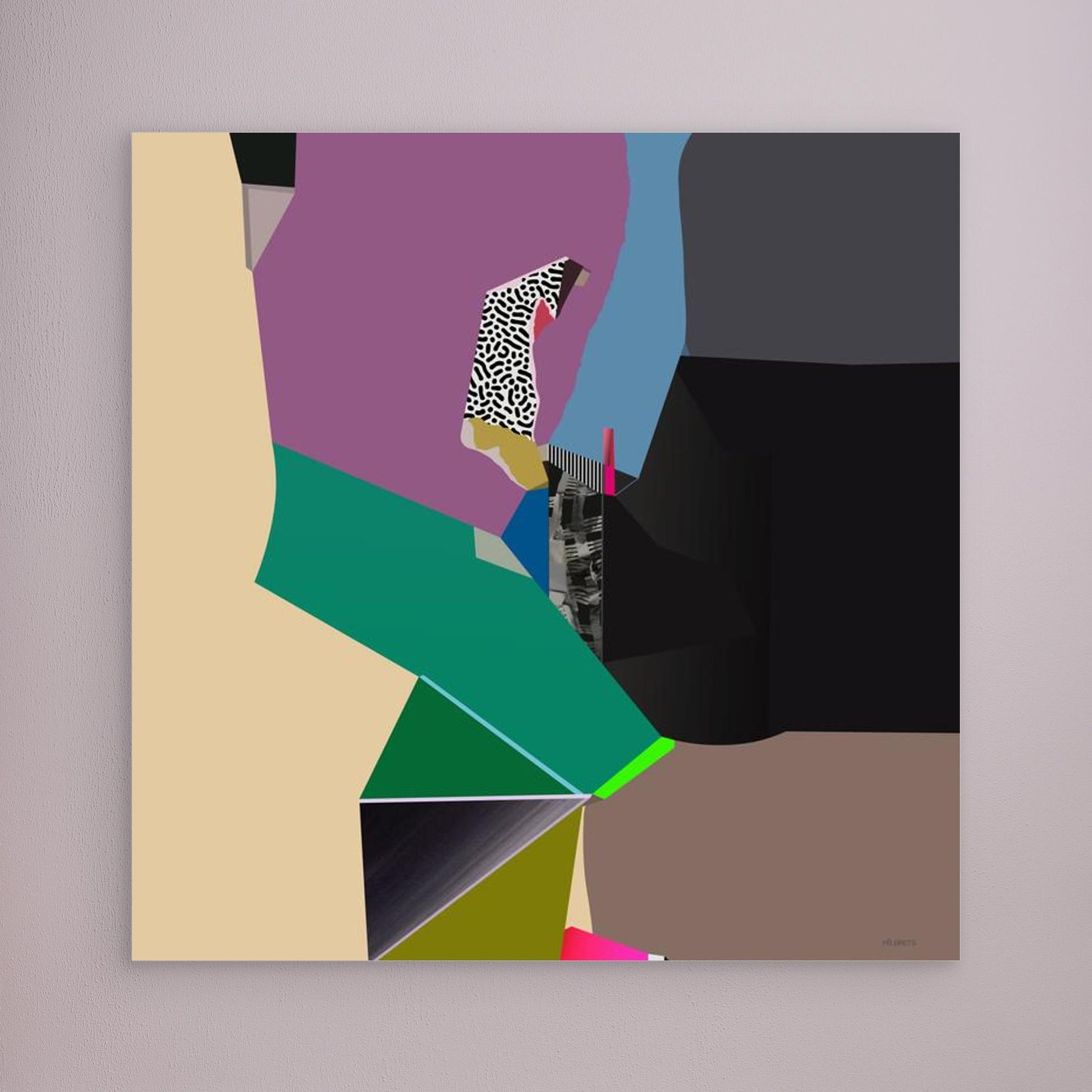 Rova RA-278 square abstract canvas print unframed