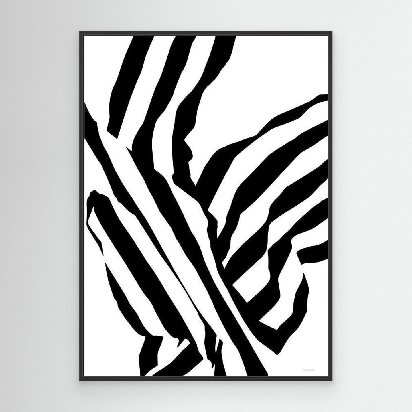 Minimalist Canvas Art Black and White Abstract Canvas Print Modern Minimalist Wall Art for Living Room or Office Scandinavian Style Abstract Art Print