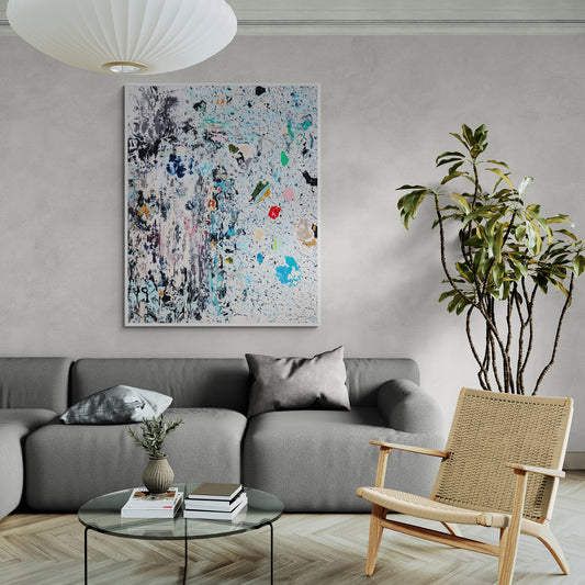 Boho wall art canvas print Contemporary art for living room Modern Abstract wall art Large wall art