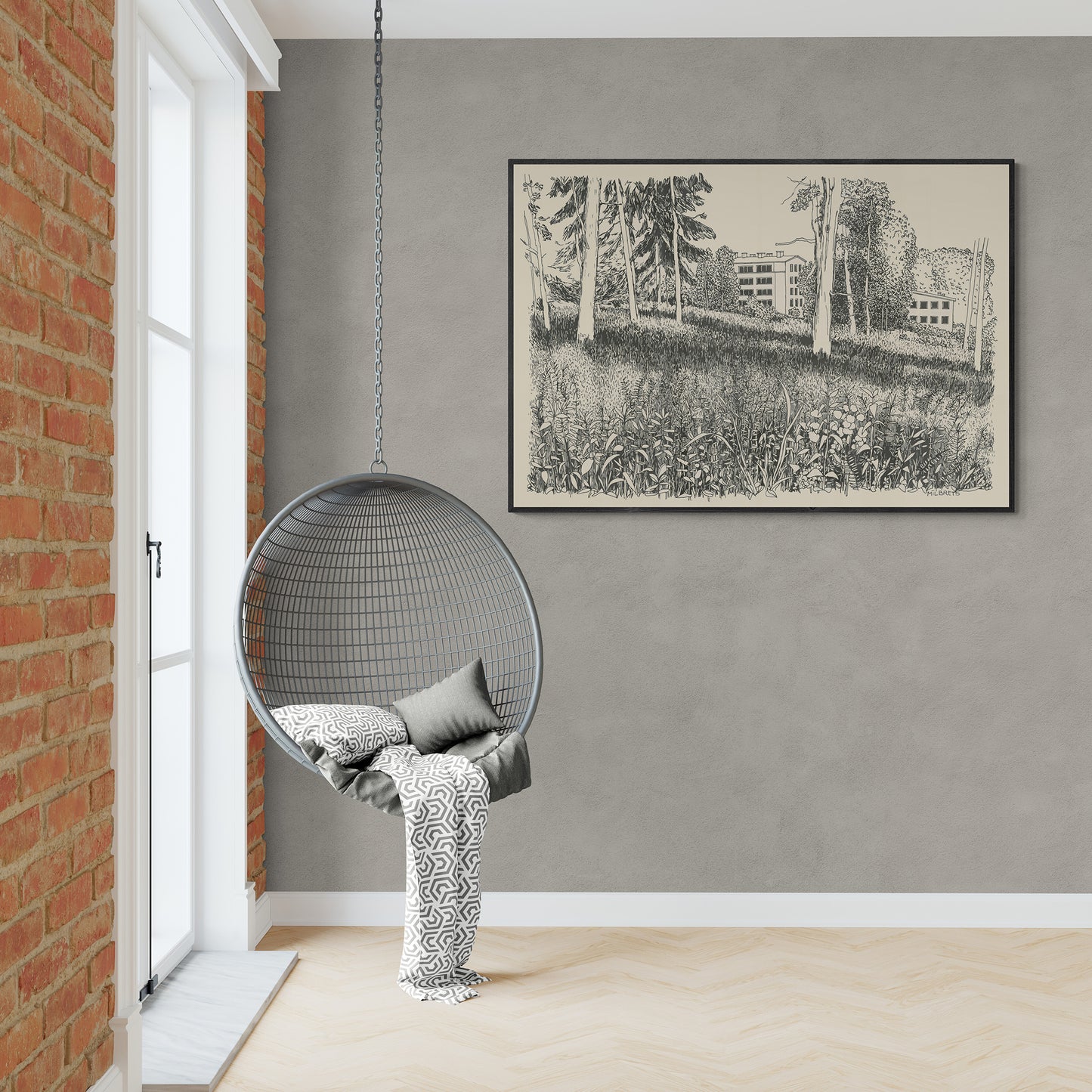 Canvas Print: "A Path in an Abandoned Place"