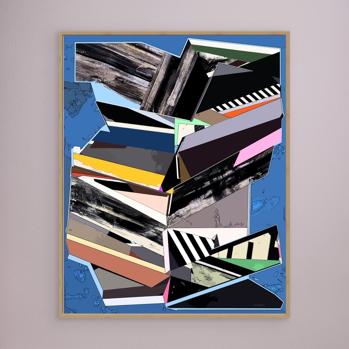Urban Kinetic — Modern Geometric Abstract Canvas Print