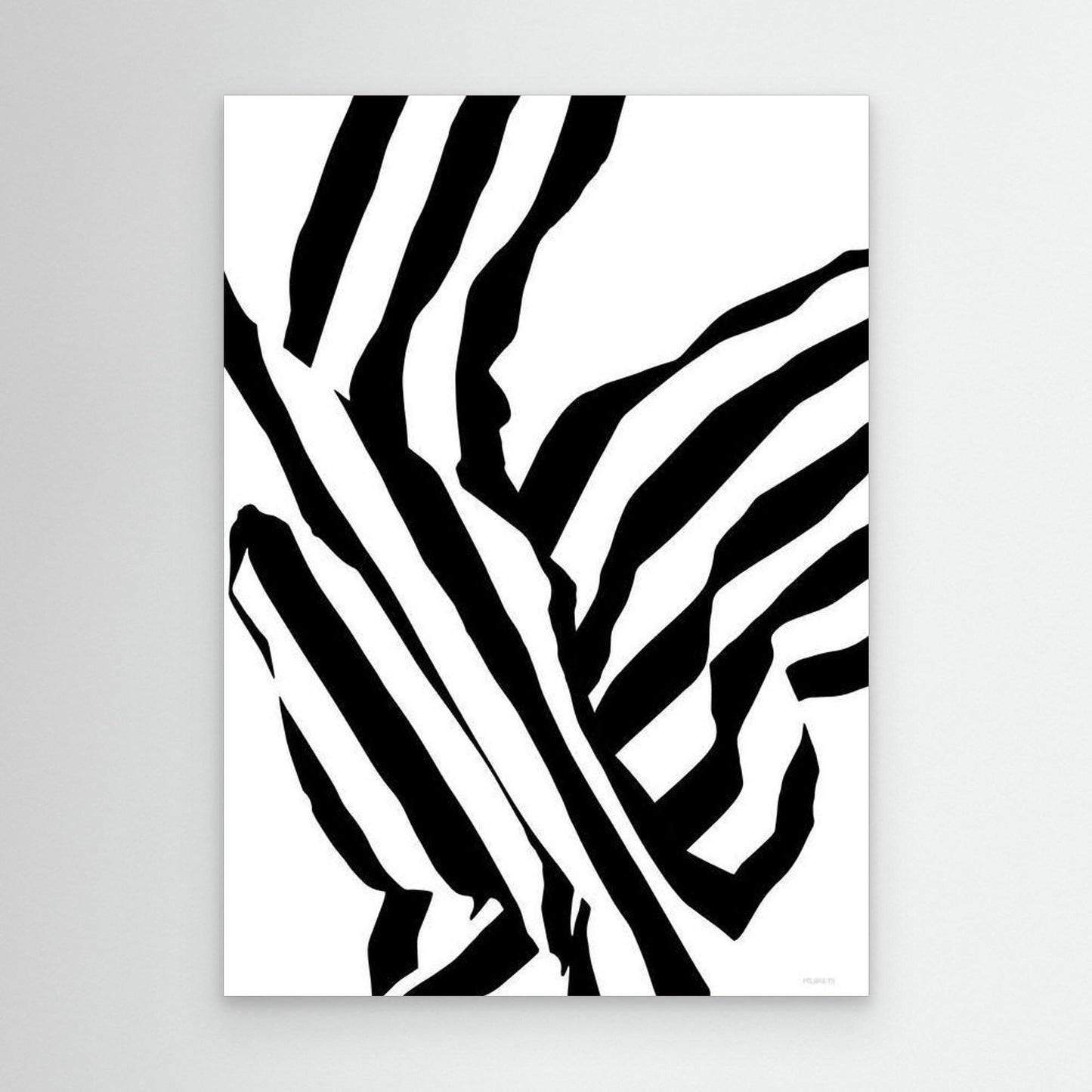 Minimalist Canvas Art Black and White Abstract Canvas Print Modern Minimalist Wall Art for Living Room or Office Scandinavian Style Abstract Art Print